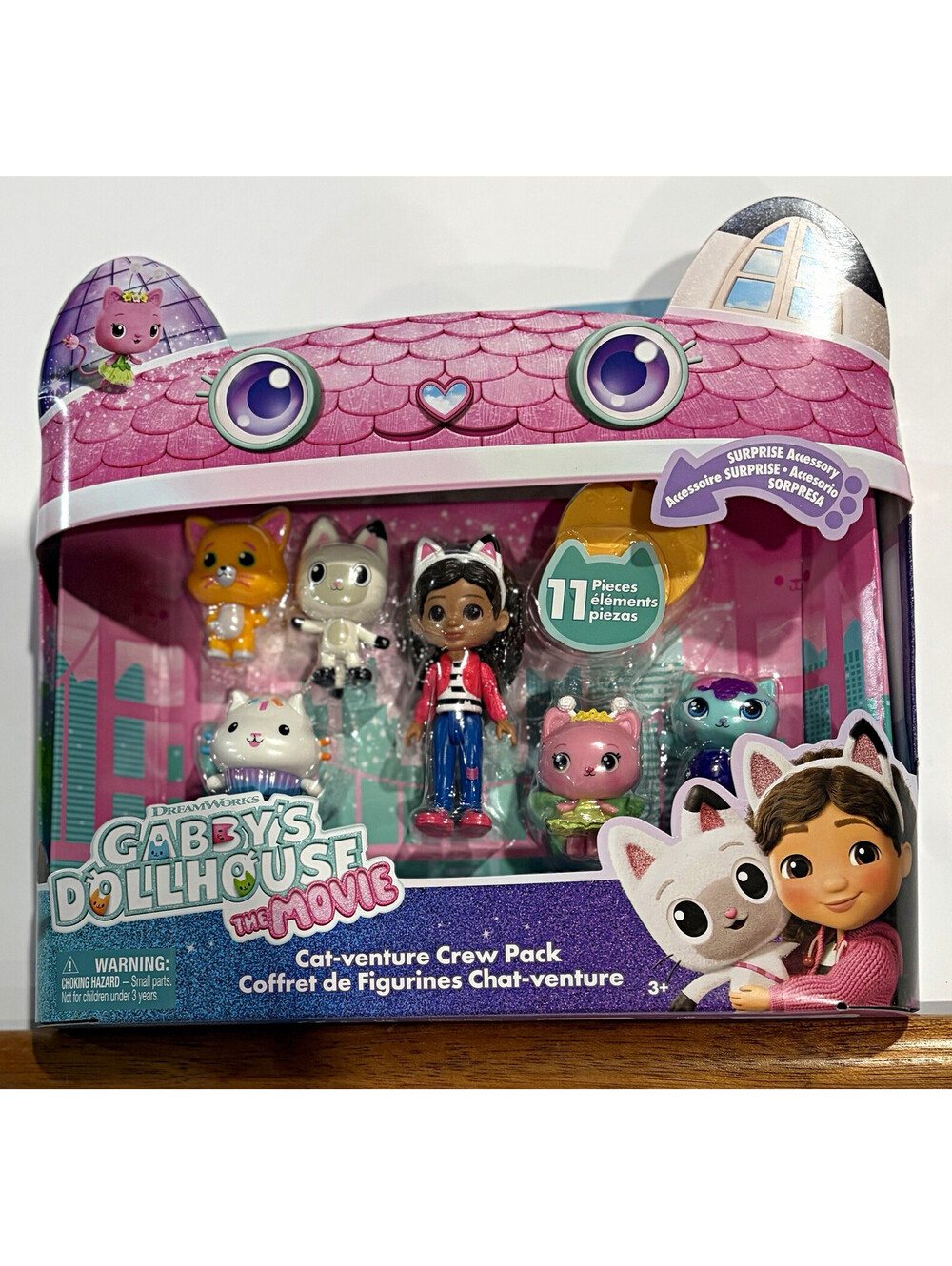 Spin Master Gabby's Dollhouse Movie Cat-venture Crew Pack 11pc Figures + Acc